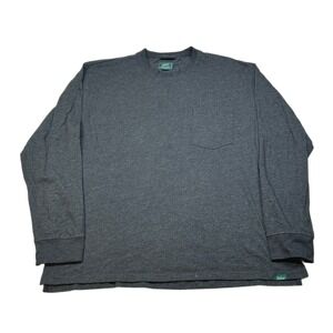 Woolrich Long Sleeve T-Shirt Mens XL Gray Pocket Tee Cotton‎ Blend Top